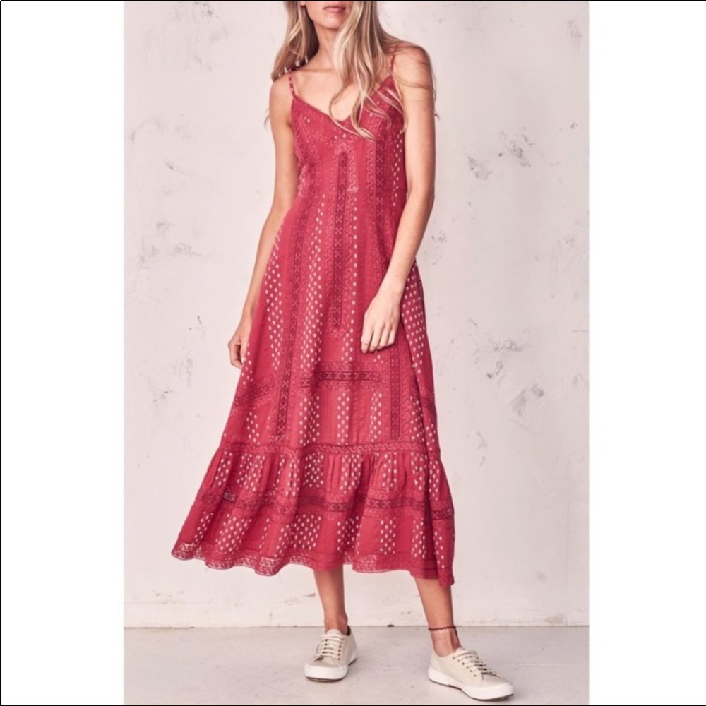 LoveShackFancy Amour Ikat Marlow Midi Dress